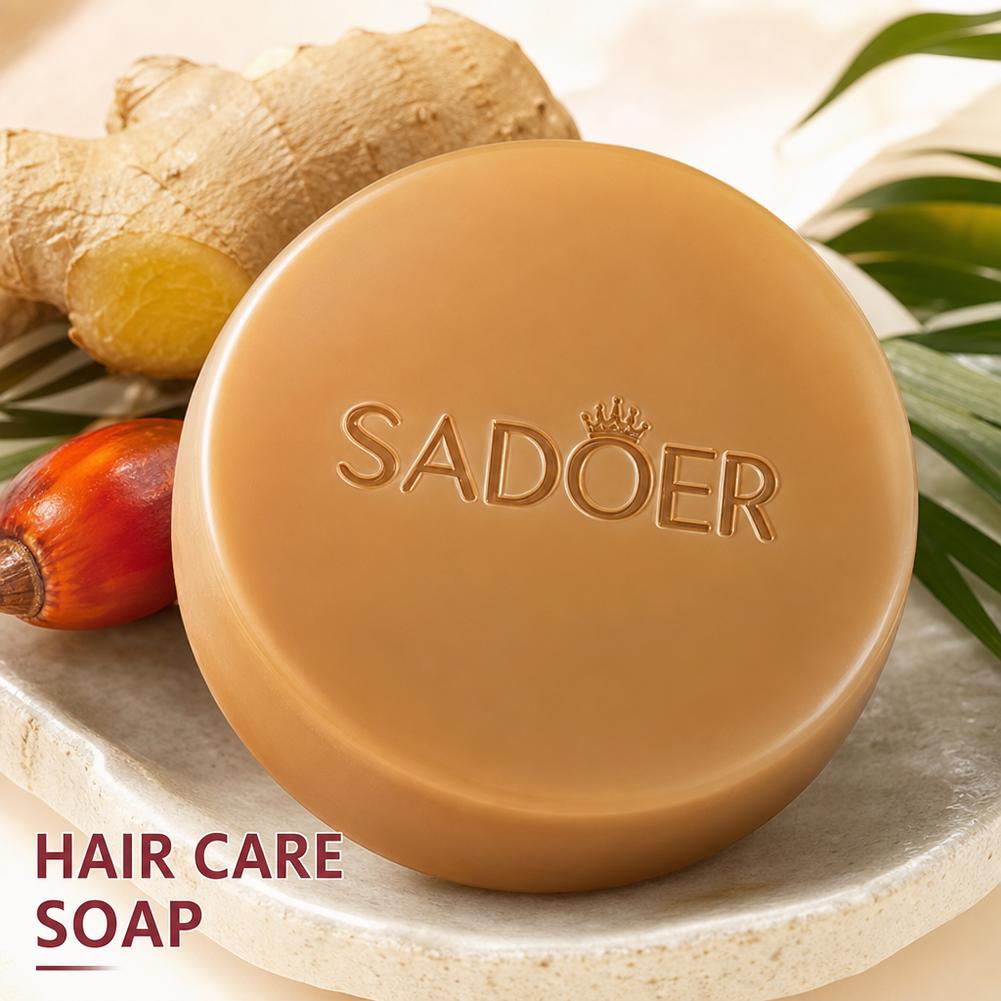 Bar Soap Shampoo Solid - Barra de Champú de Jengibre, Jabón