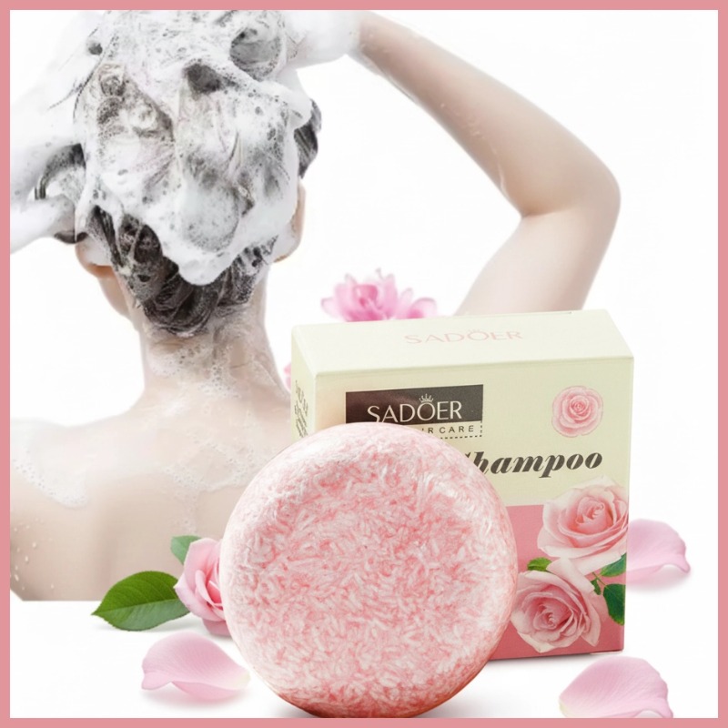 Jabón Sólido en Barra de Rosa  - Bar Soap Shampoo Solid reseña y precio