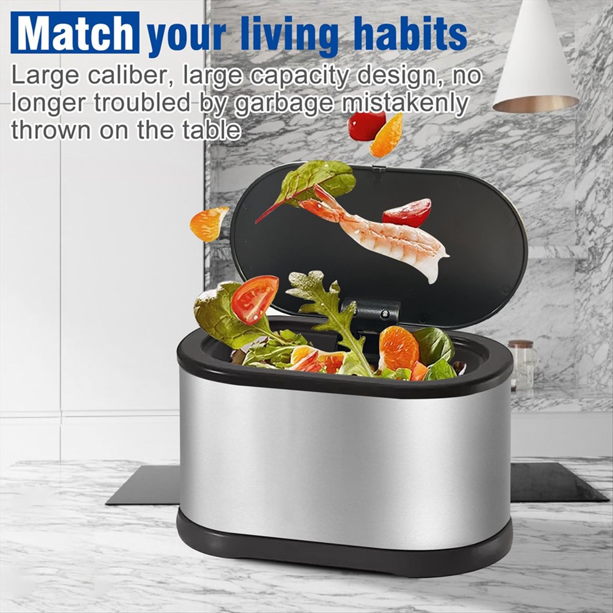Mini Bote de Basura MALL con T - Compost Bin Countertop reseña y precio